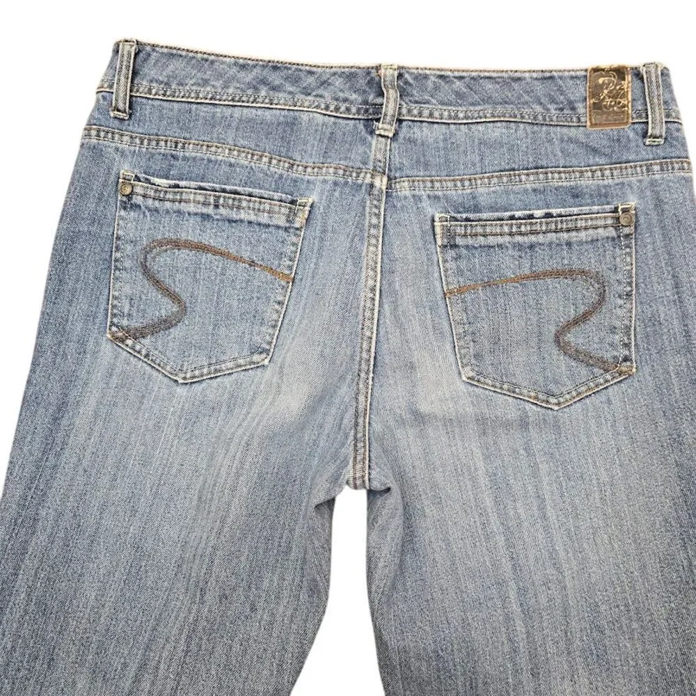 Ruff Hewn Straight Leg Medium‎ Wash Denim Jeans Size 10